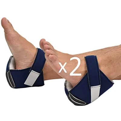 Afbeelding van OrtoPrime Set van 2 comfortabele anti decubitus pantoffels hiel en elleboogbescherming hielbeschermers tegen schuren voor voeten drukontlasting