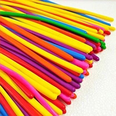 Afbeelding van logei® 100 stuks luchtballonnen, meerkleurig, magisch, opblaasbaar, Qualatex, voor verjaardag, bruiloft, avondevenement, party, willekeurige kleurkeuze