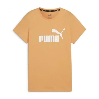 Afbeelding van Puma LOGO TEE Tshirt print, Dames, Maat: XL, Bright melon