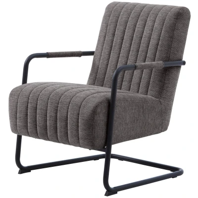 Afbeelding van Hygge Interiors Trout Donkergrijs Loungestoel