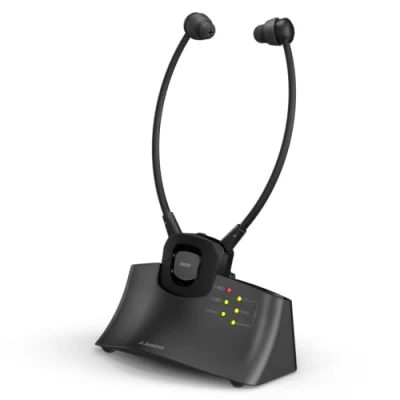 Afbeelding van Avantree HT381 Digitale draadloze RF hoofdtelefoon voor tv, volumeregeling, L/R balans, verbeterd volume ouderen, milieu modus, verwisselbare batterij