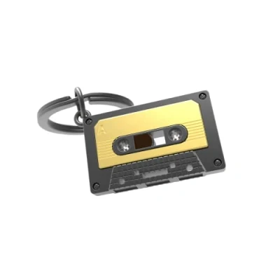 Image de Porte clés Metalmorphose Cassette Audio Noir