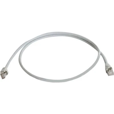 Afbeelding van Telegärtner L00000A0081 RJ45 Netwerkkabel, patchkabel CAT 6A S/FTP 1.00 m Grijs UL gecertificeerd, Vlambestendig, Snagl