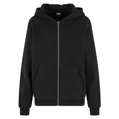 Afbeelding van Urban Classics Sweater met rits, Dames, Maat: Large, Black