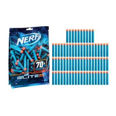 Image de Nerf Elite 2.0 Recharge de 70 flechettes en mousse officielles compatibles avec les blasters