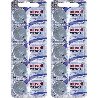 Afbeelding van Maxell 10 knoopcellen CR2032 2032