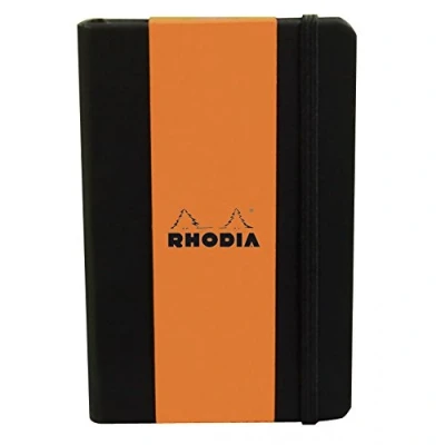 Afbeelding van Rhodia Webbie Hardcover Dot Grid 5 1/2 X 8 1/4 A5 Black Cover Notebook
