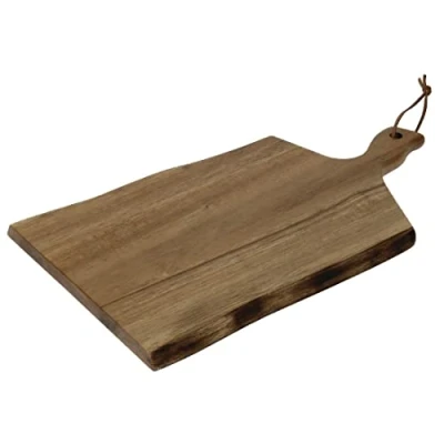 Afbeelding van Olympia acaciahouten serveerplank golvende rand 38,5x21,5cm