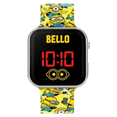 Afbeelding van Accutime Minions DMF4106 Digitaal led kinderhorloge met gele armband, geel, modern, Geel., Modern