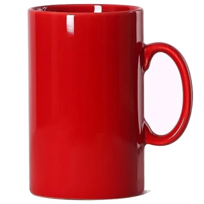 Afbeelding van Extra grote keramische koffiemok, M017 Klassieke porseleinen Boss supergrote mok, mok met handvat, voor kantoor en thuis, 850 ml, rood