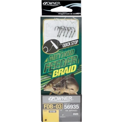 Afbeelding van Owner 56935 FDB03 Quicks onderlijnen #6 0.18mm (6.8kg) (6 stuks) Witvis
