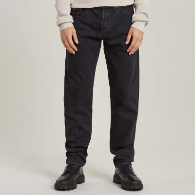 Afbeelding van G STAR Morry Regular Tapered Relaxed fit jeans, Heren, Maat: 33x32, Worn in black obsidian