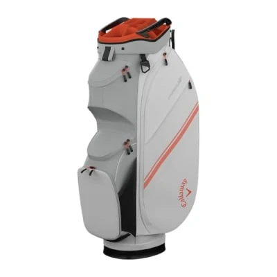 Afbeelding van Callaway Chase 14 Golftas Cart Bag Wit/Oranje/Zwart