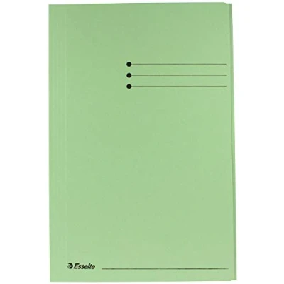 Afbeelding van Esselte Manilla 3 klepsmap folio 50 stuks Groen