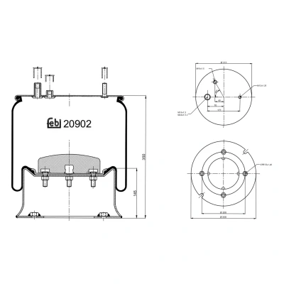 Afbeelding van Febi Bilstein Veerbalg 20902