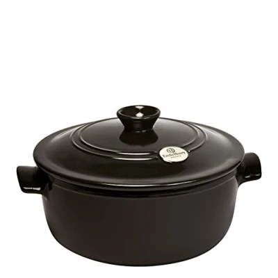 Afbeelding van Emile Henry Cocotte Rond Flame Fusain Ø26cm 4l