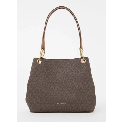 Afbeelding van Michael Kors Kensington Lg Shldr Tote brn/acorn Damestas