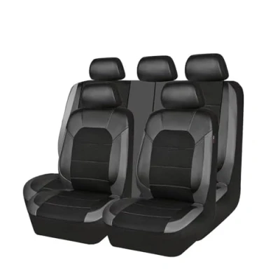 Afbeelding van 9 stuks autostoelhoezen van leer, ademend, waterdicht, antislip, voor Dacia Sandero Stepway 3.Gen 2.Gen 2012 2016 2017 2021 2022 2023 2024 2025