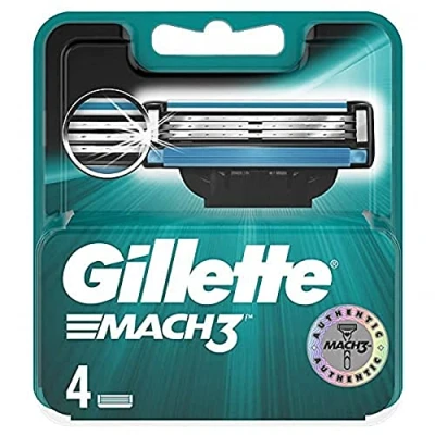 Afbeelding van Gillette Navul Scheermesjes Mach3 4 pack