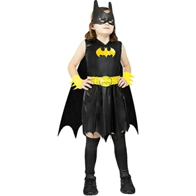 Afbeelding van FUNIDELIA Batgirl Kostuum voor meisjes Maat: 122 134 cm Zwart