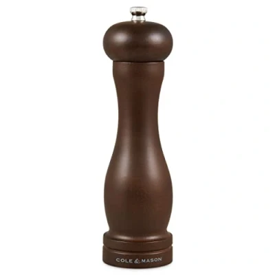 Afbeelding van Cole &amp; Mason HB0844P Forest Capstan Pepermolen, donker hout, precisie/maaltijd, gebeitst beukenhout, 200 mm, inclusief 1 x molen, levenslange garantie van het mechanisme