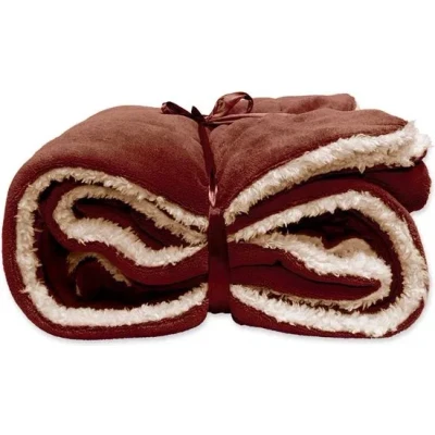 Afbeelding van Unique Living plaid Lars 150x200cm Marsala