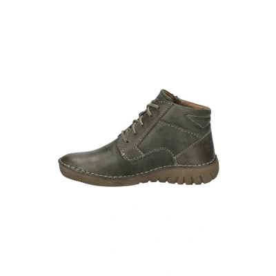 Afbeelding van Josef Seibel Felicia Enkellaarsjes met plateauzool, Dames, Maat: 40, Oliv Leer