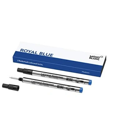 Afbeelding van Montblanc 124503 navulverpakking voor Meisterstück LeGrand rollerball van 2 x Pacific Blue (Pacific Blue) M maat