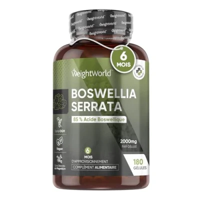 Afbeelding van WeightWorld Boswellia Serreta capsules 2000 mg 85% zuren 180 vegan voor 6 maanden