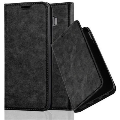 Afbeelding van Cadorabo Hoesje geschikt voor Samsung Galaxy S8 PLUS in ZWARTE NACHT Beschermhoes met magnetische sluiting, standfunctie en kaartvakje Book Case Cover Etui