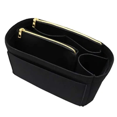 Afbeelding van LEXSION Handtas organizer van vilt met ritssluiting voor Speedy Neverful PM MM, 2 zwart, dun maat L