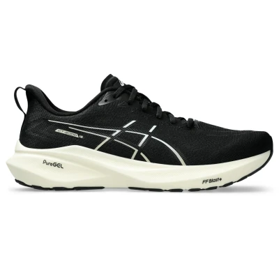 Afbeelding van Asics GT2000 13 Stabiliteit hardloopschoenen, Heren, Maat: 44.5, Black/white Textiel/ synthetisch
