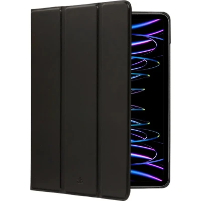 Afbeelding van dbramante1928 Bookcase hoesje geschikt voor iPad Air 11 inch (M2)/Air 5 2022/Air 4 2020 Effen Zwart Leer
