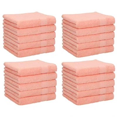 Afbeelding van Betz NEAPEL Set van 20 washandjes handdoeken Afmetingen: 30 x cm Meerdere Kleuren om uit te kiezen Abrikoos Kleur