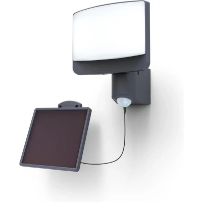 Afbeelding van Lutec SUNSHINE 6925604345 Wandlamp op zonne energie met bewegingsmelder 11.00 W Natuurwit Antraciet