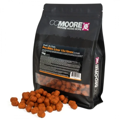 Afbeelding van CC Moore Pro Stim Liver Dumbell Boilies 15x18mm (1kg)