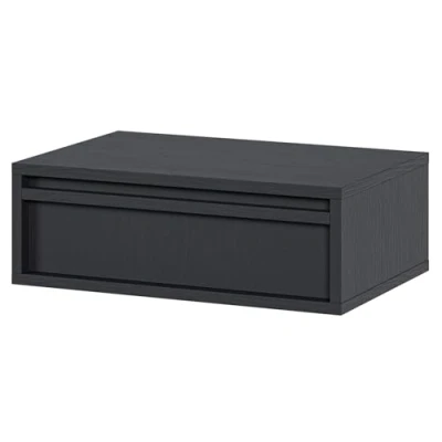 Afbeelding van Selsey Evo Wand nachtkastje 50 cm Zwart