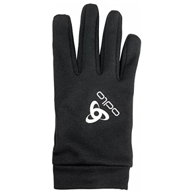 Afbeelding van Odlo Stretchfleece liner Gloves Sporthandschoenen zwart Unisex Maat S