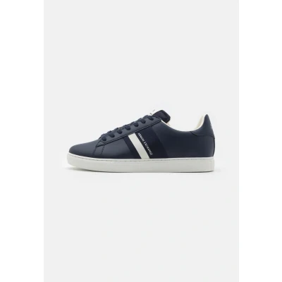 Afbeelding van Armani Exchange LACE UP Sneakers laag navy/offwhite, Heren, Maat: 41, Navy/off white Imitatieleer/ textiel