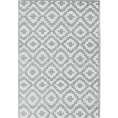 Afbeelding van Buitenkleed 140x200 cm polypropeen grijs