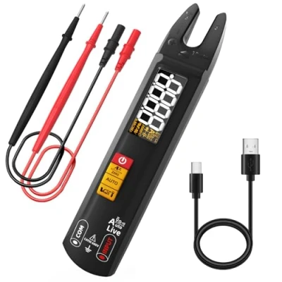 Afbeelding van BSIDE U0 Intelligente Digitale Multimeter met Open Ampèremetrische Klem en Contactloze Spanningsdetector Mini Oplaadbare Automatische Tester voor Stroom/Voltage AC DC Weerstand Continuïteit