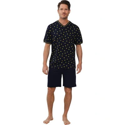 Afbeelding van Pastunette Shortama Padel Katoen Blauw Maat XXL