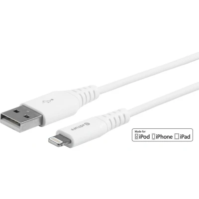 Afbeelding van eSTUFF ES601004 BULK Lightning kabel 0,15 m Wit