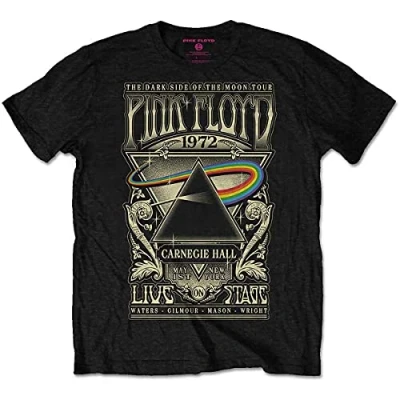 Afbeelding van Pink Floyd Carnegie Hall Poster Heren T shirt M Zwart