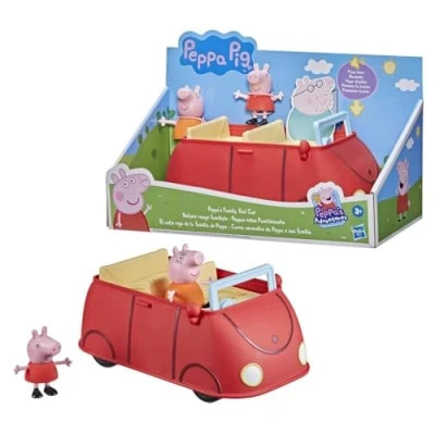Afbeelding van Hasbro Peppa Pig Peppa&#039;s Rode Auto speelset in de kleur Multicolor