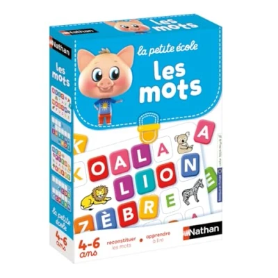 Afbeelding van Nathan La Petite Ecole Woorden samenstellen, leren lezen Educatief spel Set van 6 progressieve spelletjes Voor kinderen 4 tot jaar