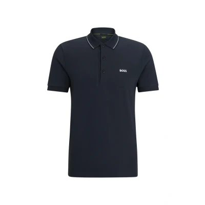 Afbeelding van BOSS Paule Poloshirt, Heren, Maat: Small, Dark blue