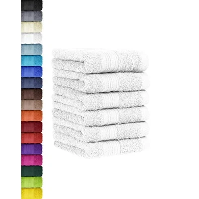 Afbeelding van 6 dlg. Set gastendoekjes in vele kleuren, 100% katoen, pak van 30 x 50 cm