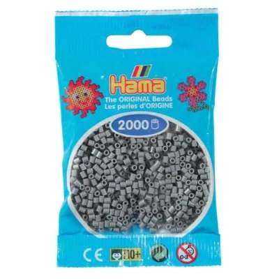 Image de 2 000 perles mini (petites Ø2,5 mm) gris