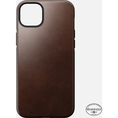 Afbeelding van Nomad Rugged Horween Leather iPhone 14 Plus Mag hoesje bruin